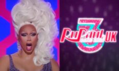 RuPaul and the Drag Race UK season three logo