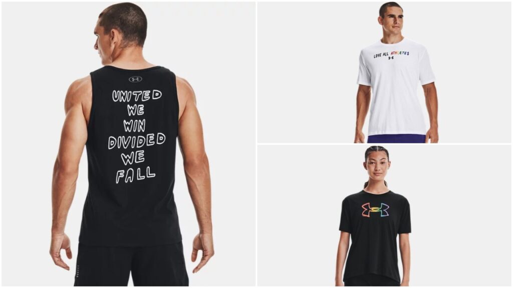 The Under Armour 'United We Win' collection features apparel, trainers and accessories. (Under Armour)
