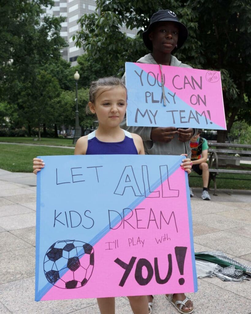 trans children sport Ohio Statehouse 