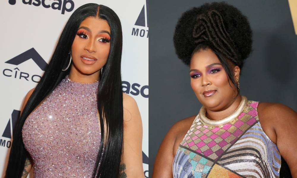 Cardi B Lizzo side by side images