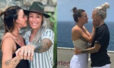 pictures of Chloe Logarzo and McKenzie Berryhill from their engagement and just as couple