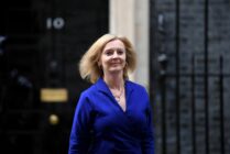 Liz Truss leaves Downing Street