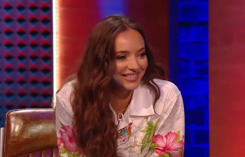 Little Mix star Jade Thirlwall speaking about Noel Gallagher on Never Mind The Buzzcocks
