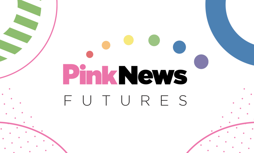 Text reading PinkNews Futures