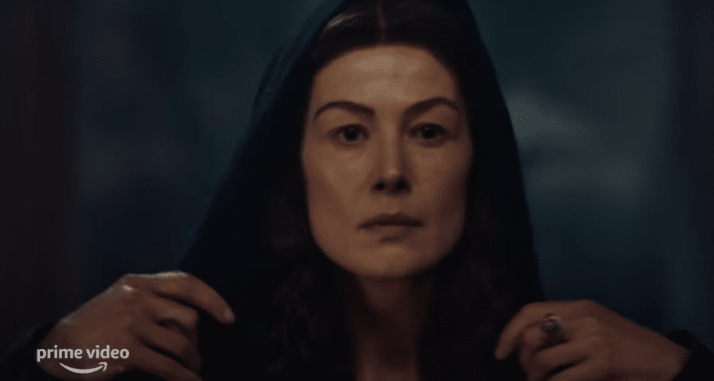 Rosamund Pike stars in the epic fantasy series The Wheel of Time.