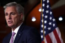 Kevin McCarthy speaks at a weekly news conference