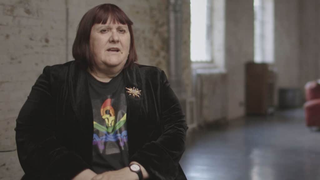 Lisa Power in Sky documentary Positive