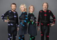 The four members of ABBA pose for a photograph in 2021