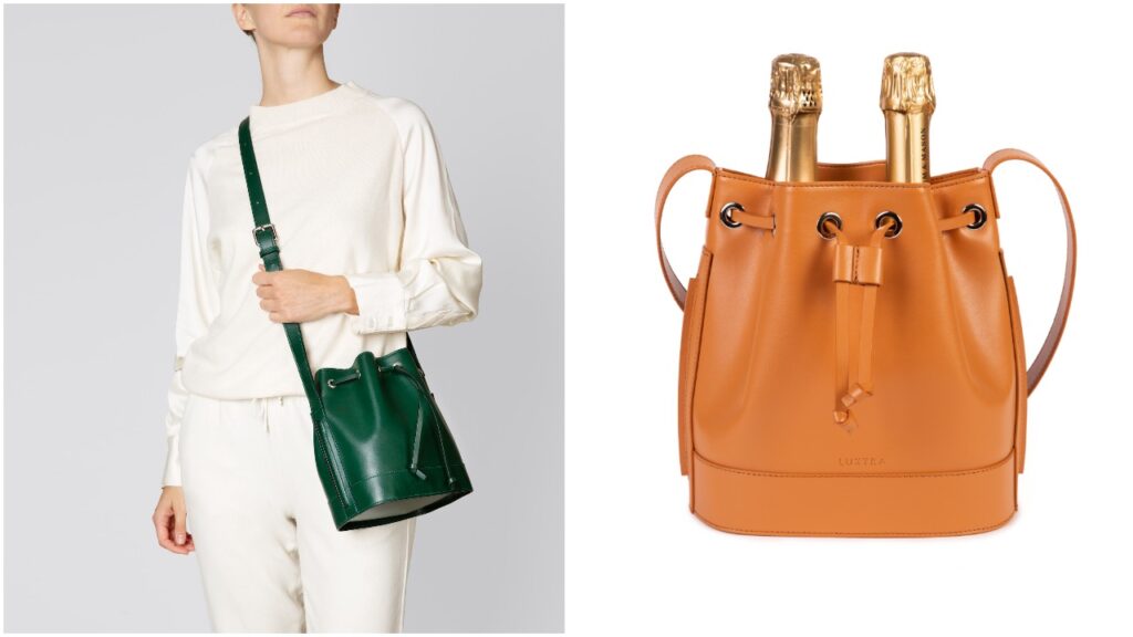 Luxtra has re-worked the classic bucket bag for an eco-friendly take.