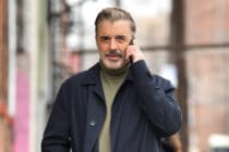 Chris Noth talking on the phone