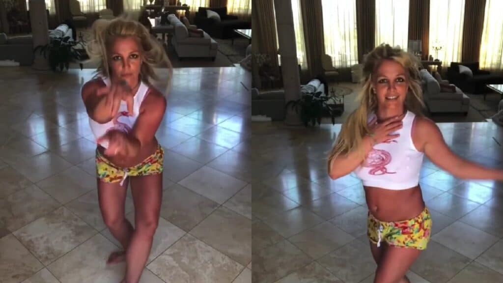 Britney Spears dances to Justin Timberlake and reflects on 'living life'