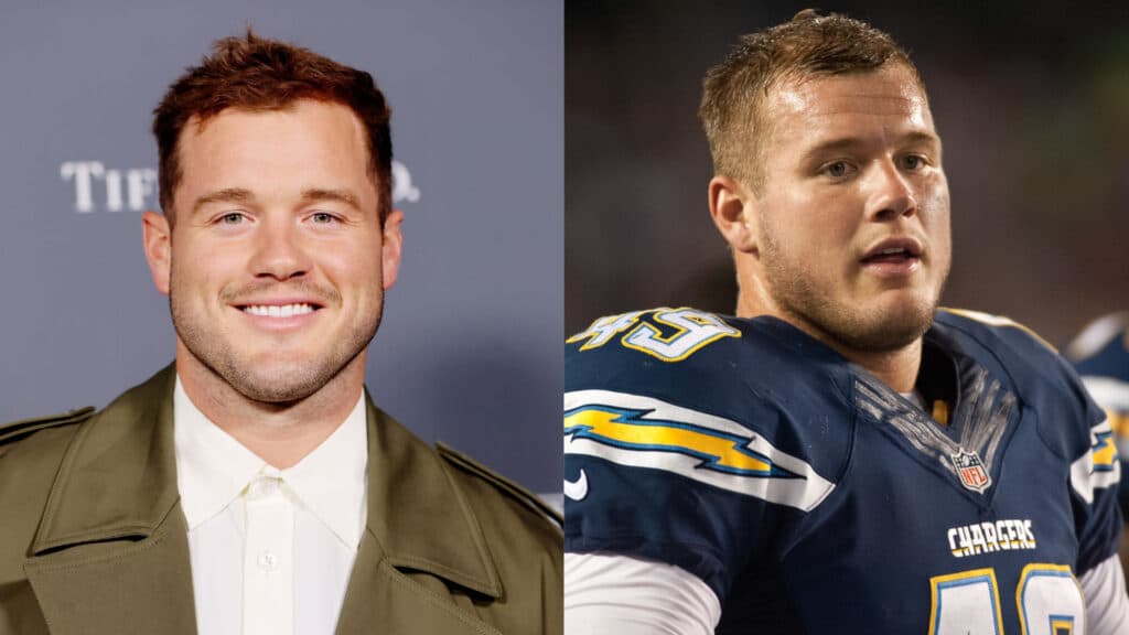 Colton Underwood has revealed he was afraid of showering with his NFL teammates in case he was “turned on”