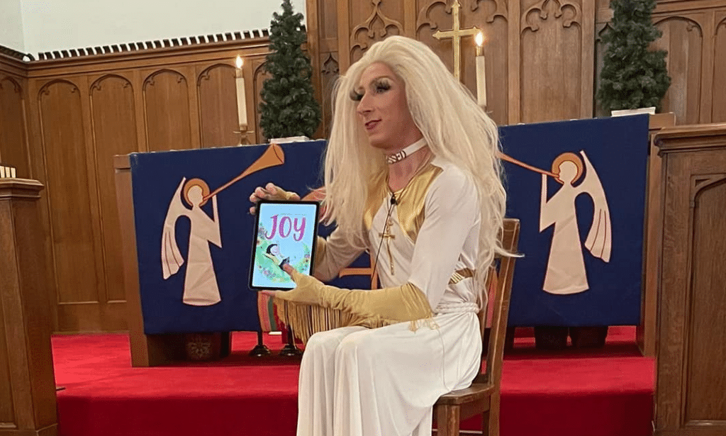 Proudly gay preacher does drag to the delight of churchgoers