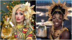 Drag Race UK stars have created looks inspired by a festive gin from M&S.