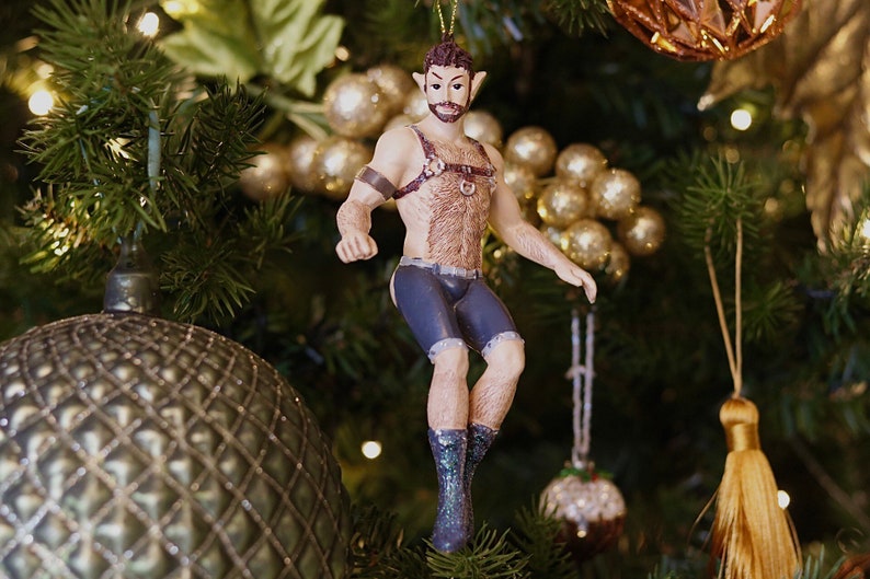 An "inappropriate elf" tree decoration. (Etsy/InappropriateElves)