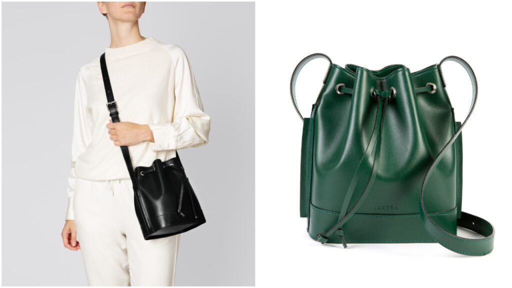 Luxtra has launched a new vegan leather bucket bag.