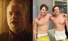 Side by side pictures of Eric Dane and