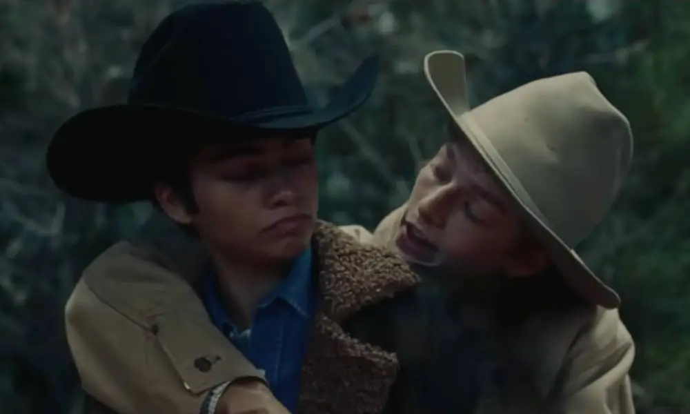 Euphoria characters Rue and Jules dress up as the two main characters from the film Brokeback Mountain