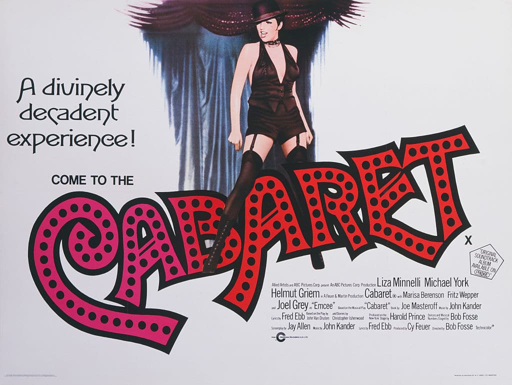 A poster for Cabaret.