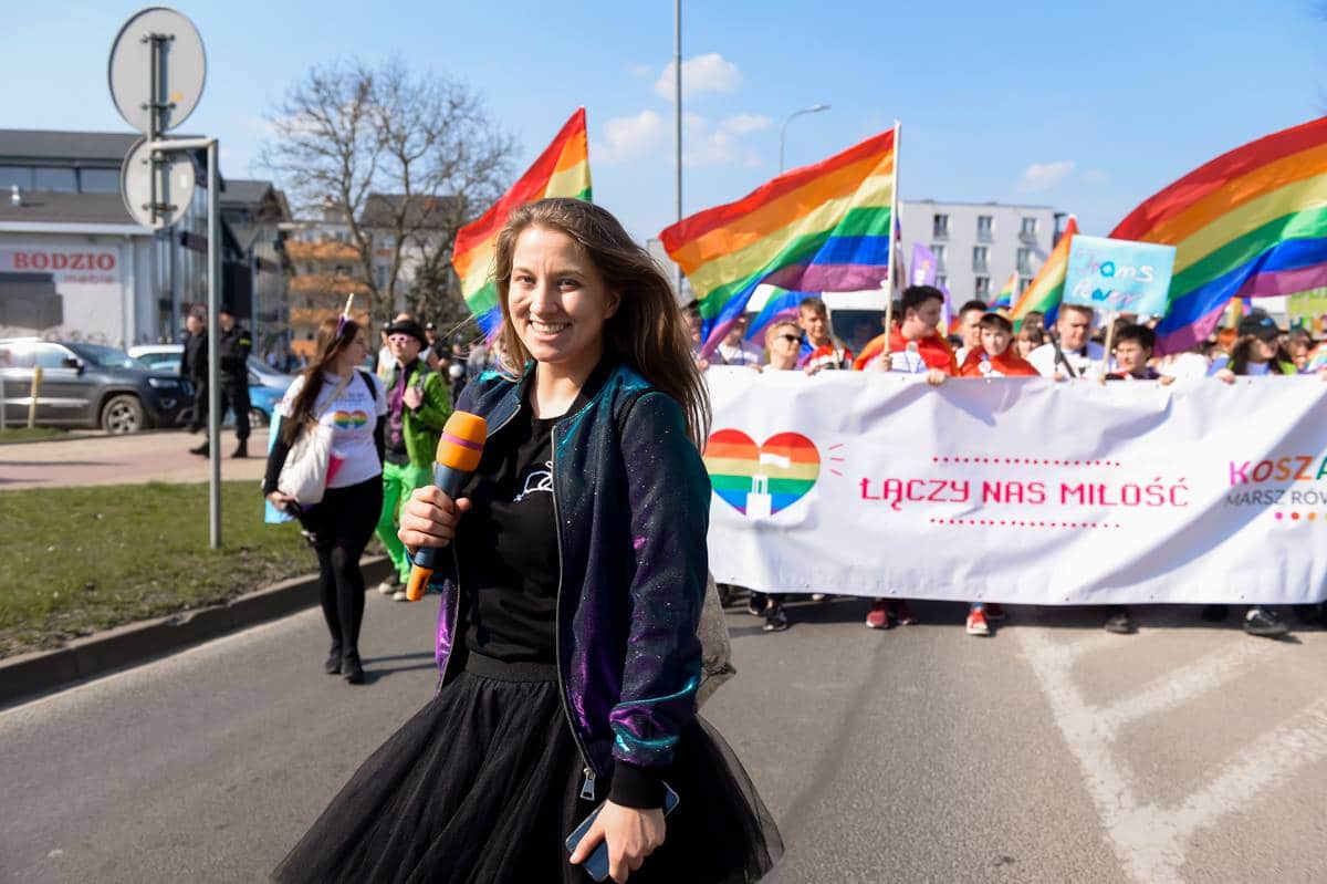 Julia Maciocha at Warsaw Pride. 