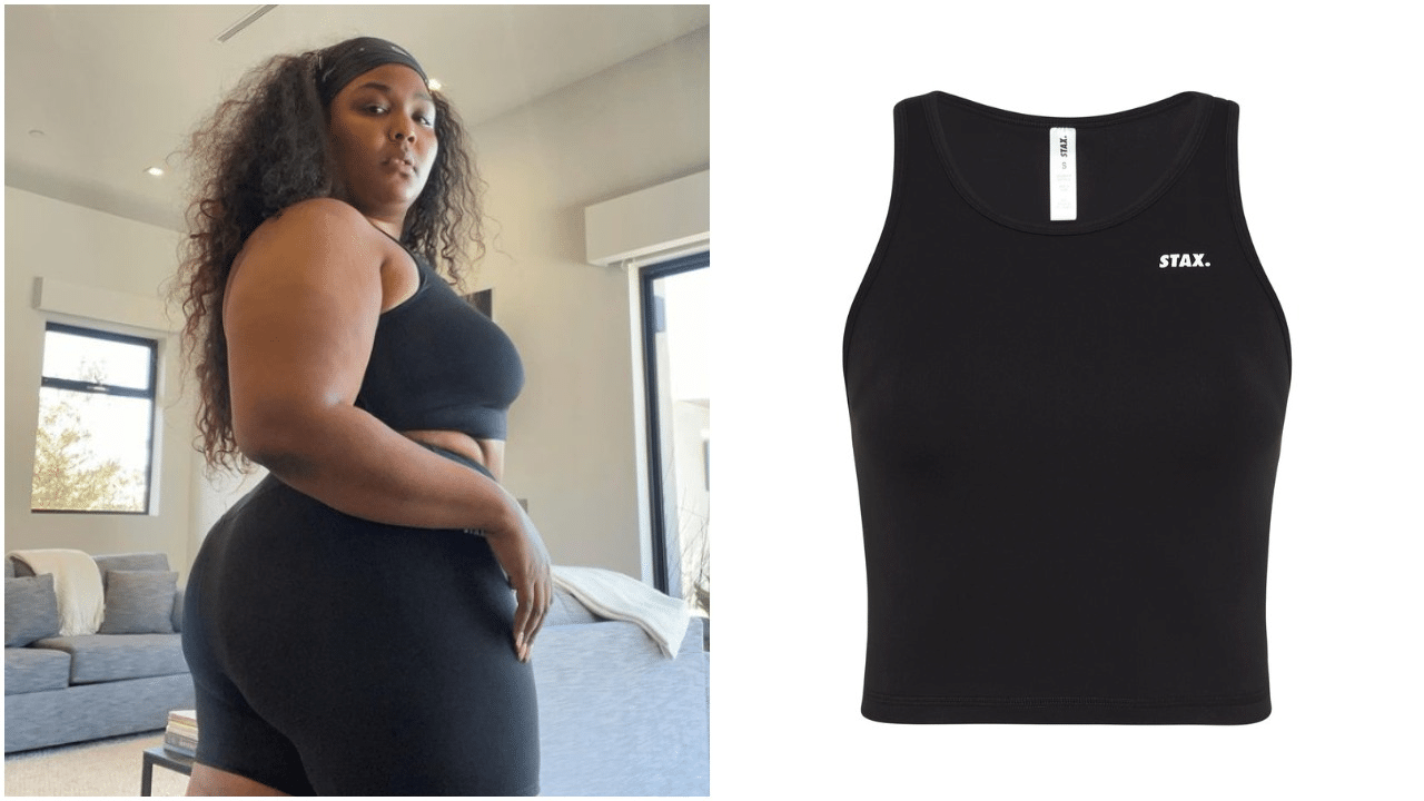 Lizzo has been repping activewear brand Stax. on her social media posts.