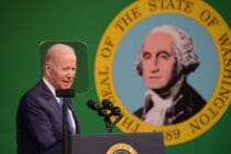Joe Biden speaks at a Washington event