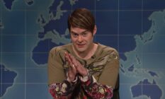 Bill Hader plays gay Saturday Night Live (SNL) character Stefon on the show's Weekend Update segment