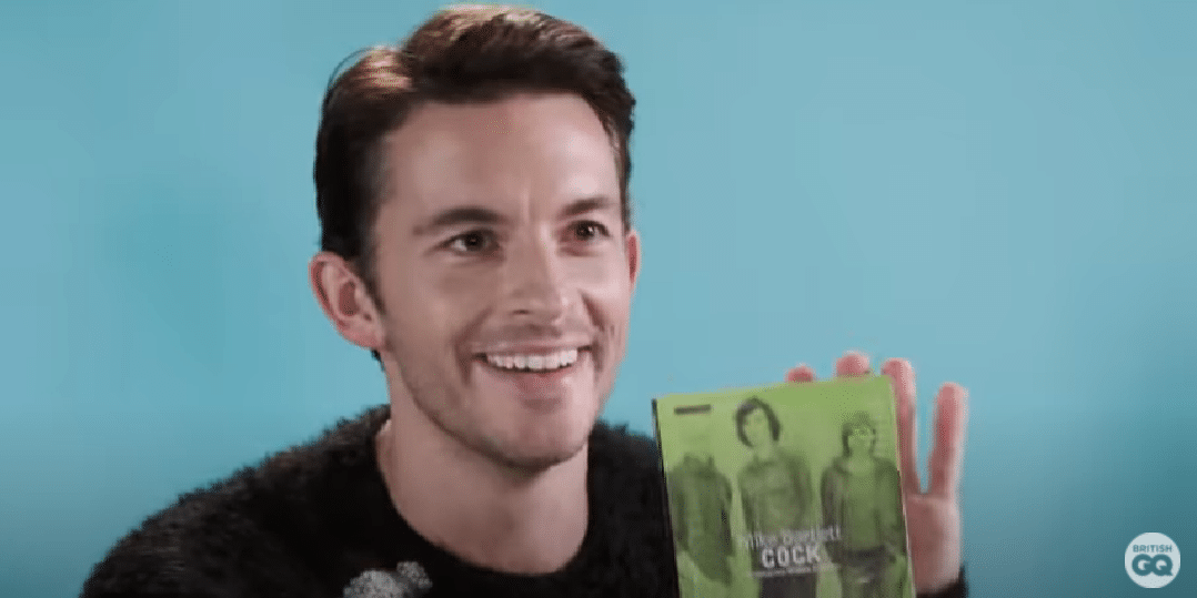 Jonathan Bailey says he carries round a copy of the play C**k in his pocket. (YouTube)