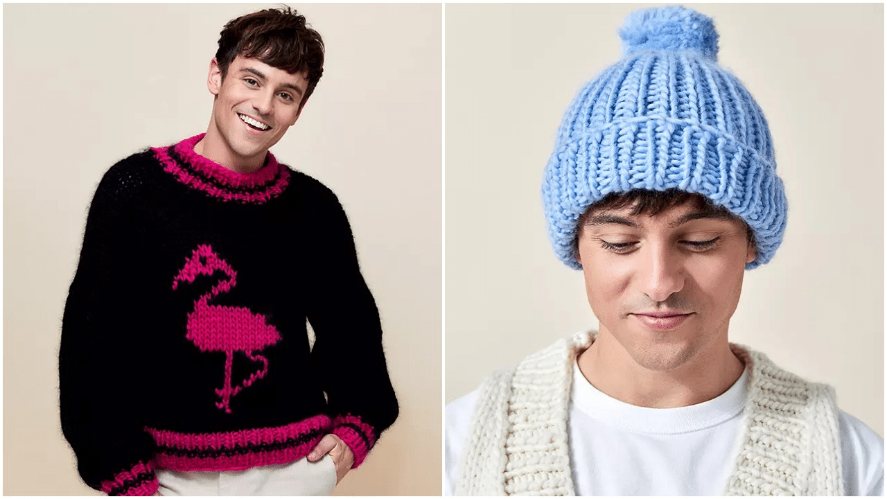 Flamingo jumpers and wooly hats are among the knitting kits available on John Lewis.