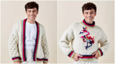 Fans of Tom Daley can get his knitting kit collections from John Lewis.