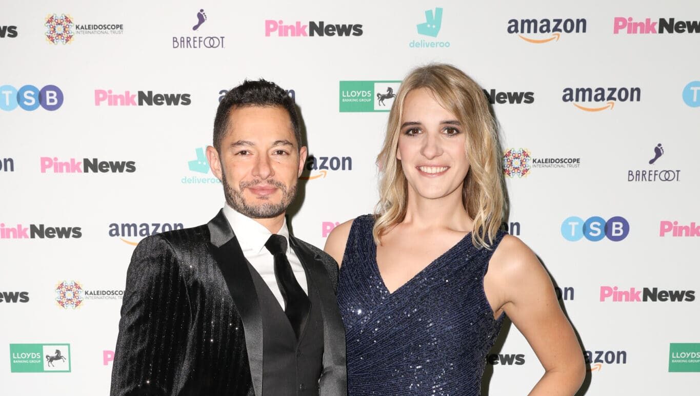 An image of Jake and Hannah Graf at the PinkNews Awards 2019