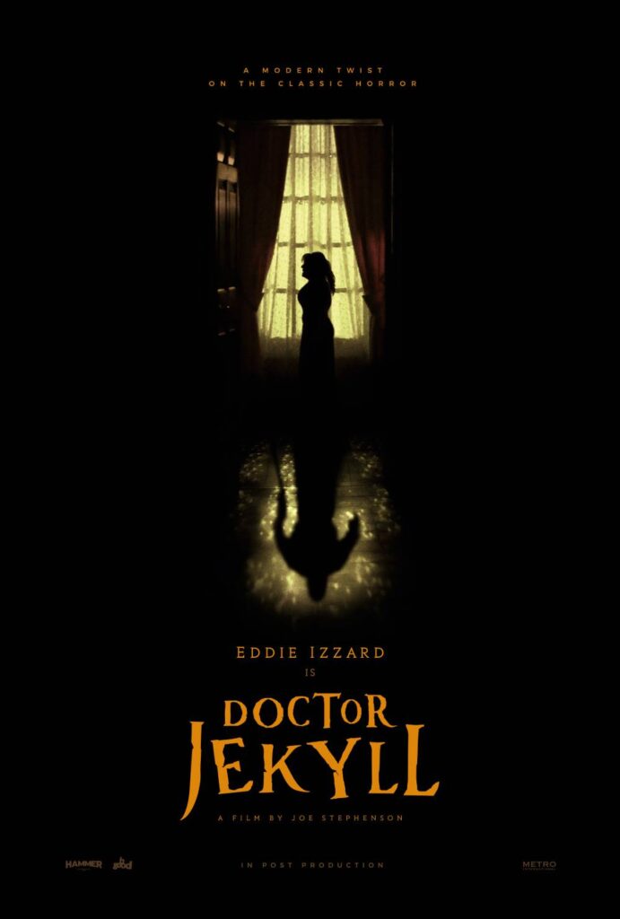 A poster depicting Eddie Izzard as the character Dr Nina Jekyll in the film Doctor Jekyll