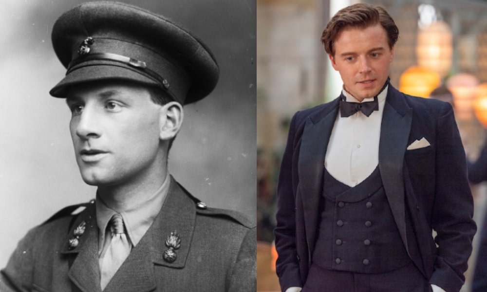 Siegfried Sassoon (L) is played by Jack Lowden (R) in Benediction. (Getty/Emu Films)