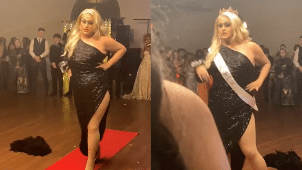 Highschooler wins title of prom king while in drag at Indiana high school