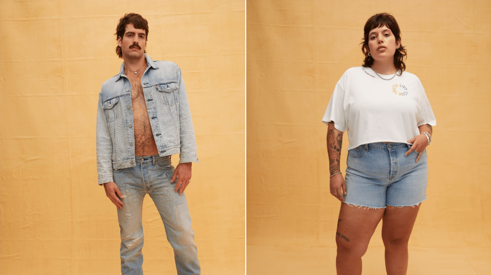 The Pride collection is genderless and size inclusive. (Levi's)