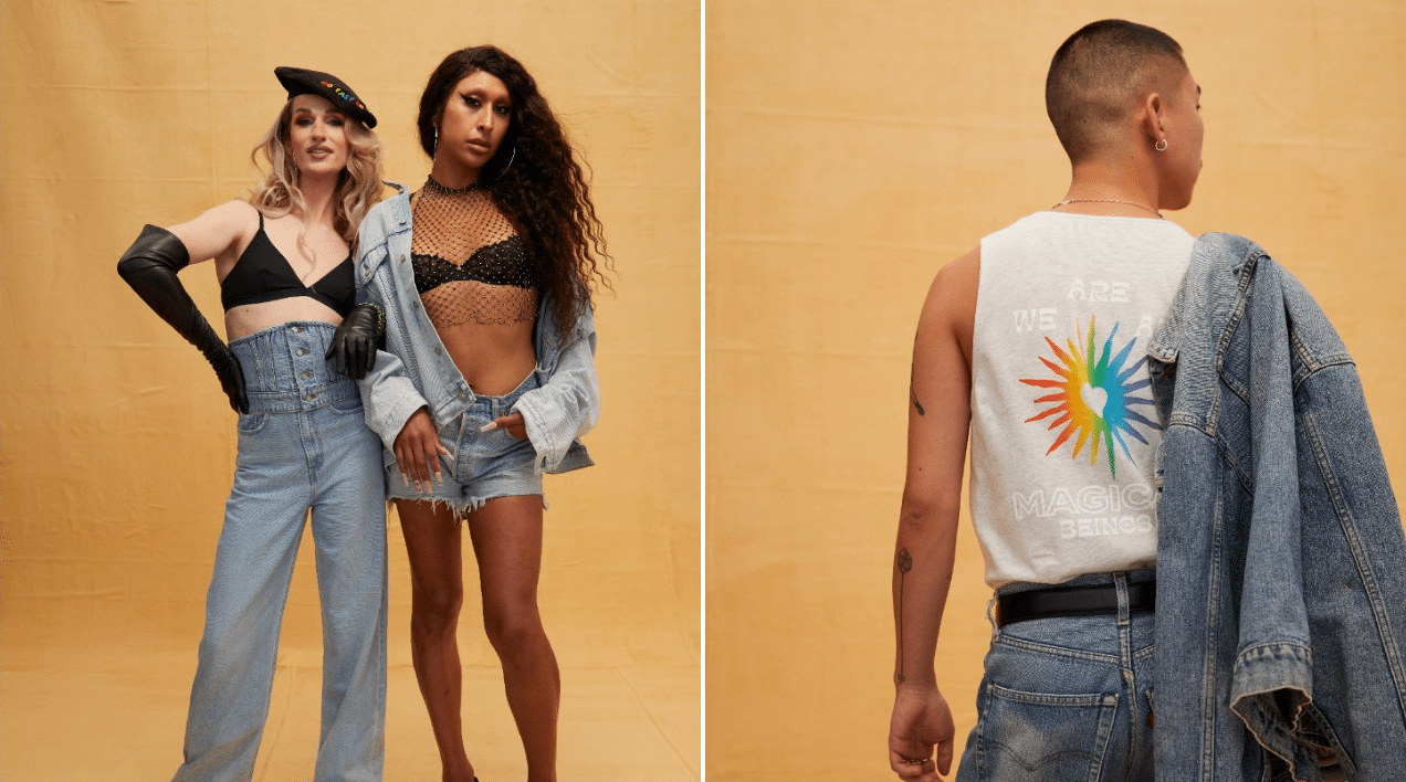 The collection sees Levi's skew the "traditionally feminine". 