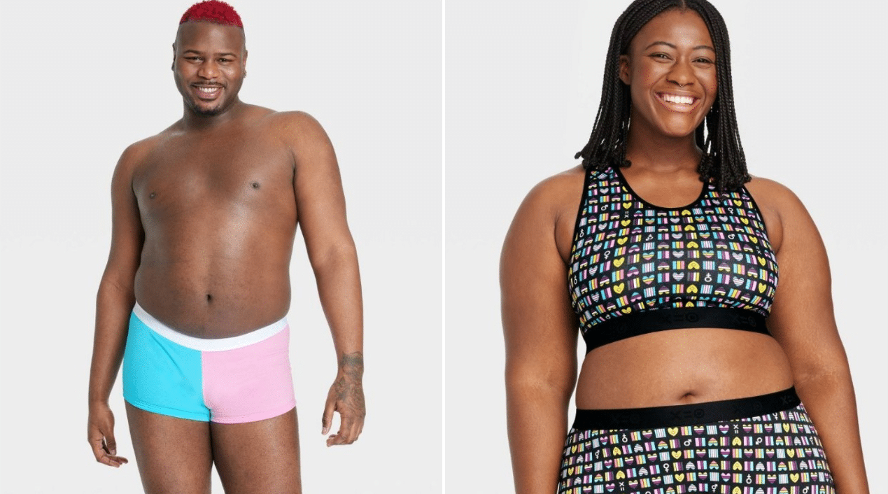 Target has teamed up with TomboyX for a limited edition collection of underwear and activewear for Pride.