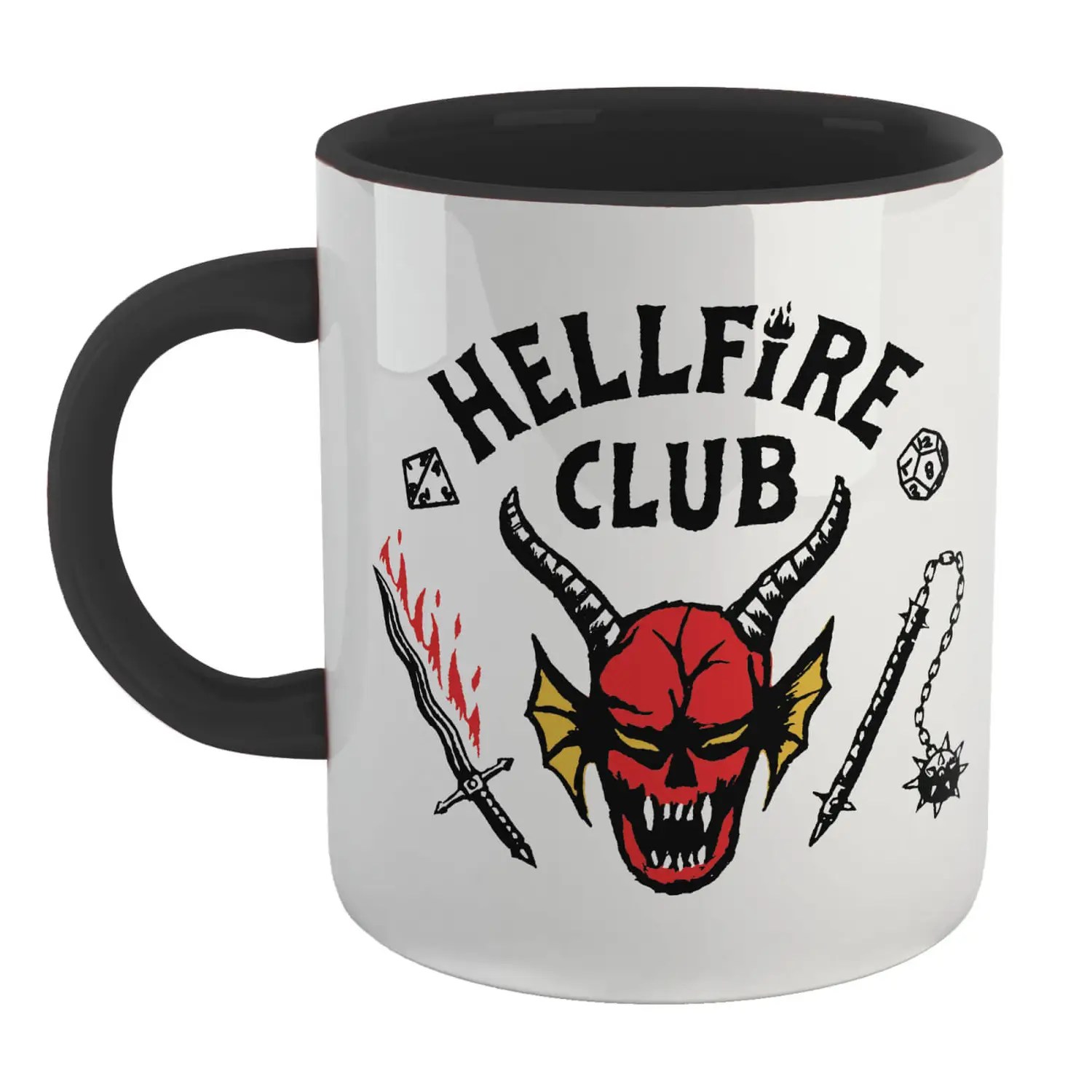 A Hellfire Club mug.