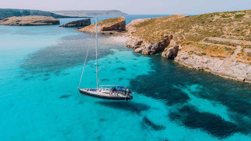 Malta's world-famous Blue Lagoon.