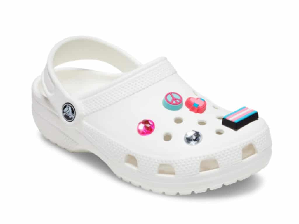 Crocs has released new Pride-themed products which are available year round.