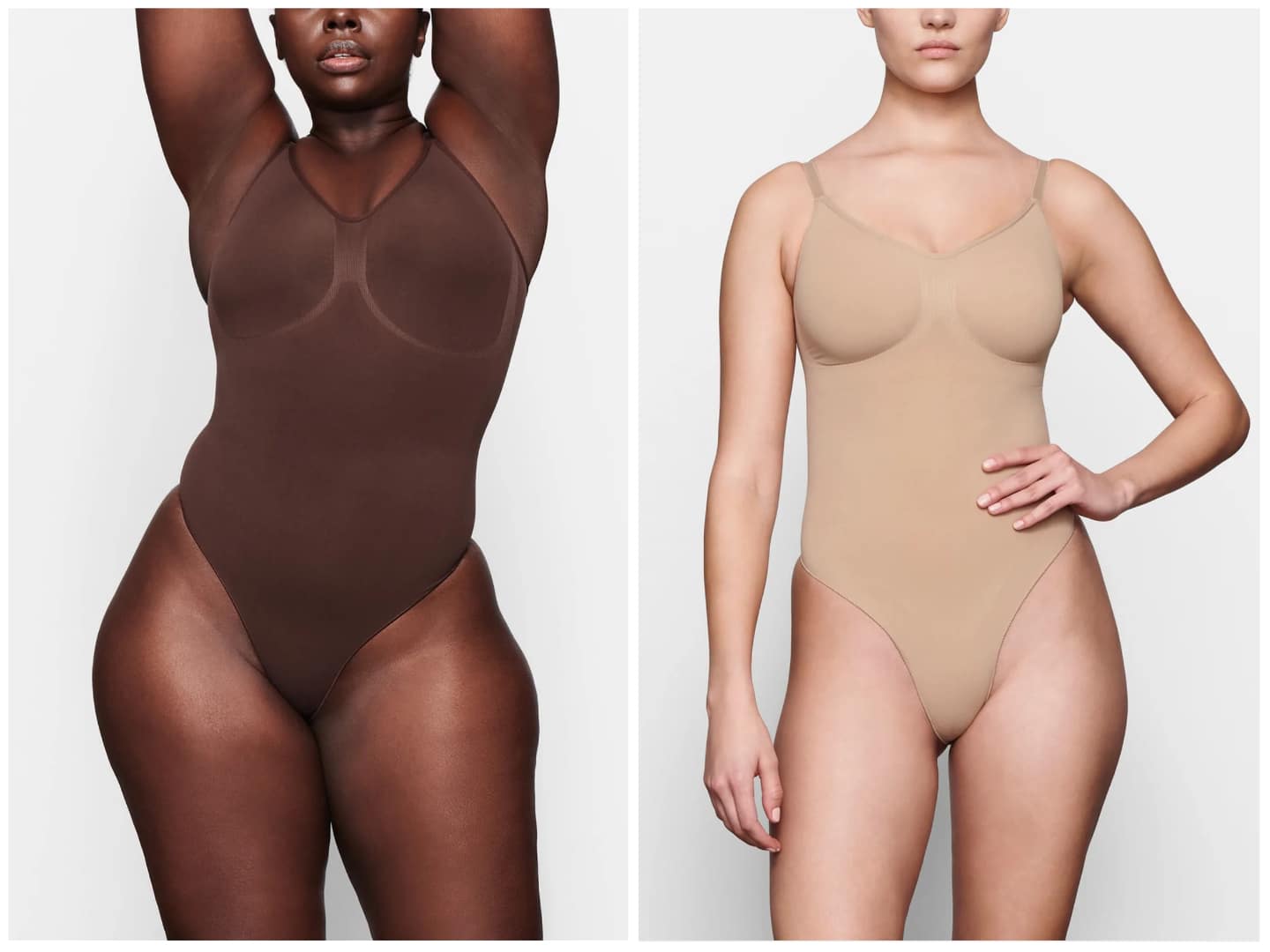 The brand is widening the vagina area of the bodysuit. (Skims)