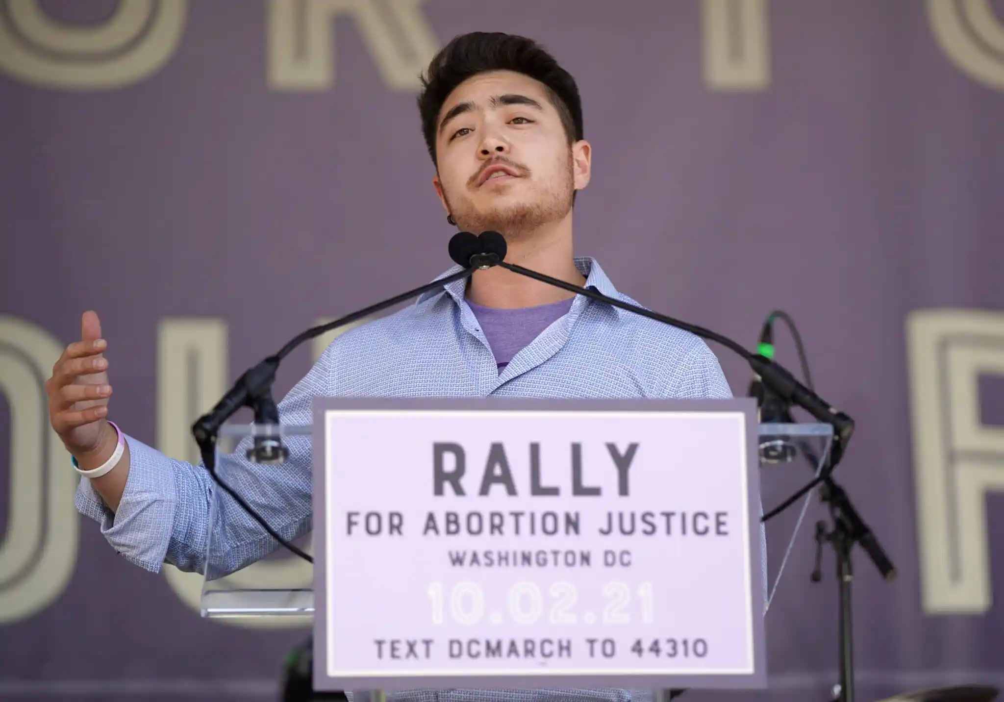 Schuyler Bailar at the Rally For Abortion Justice
