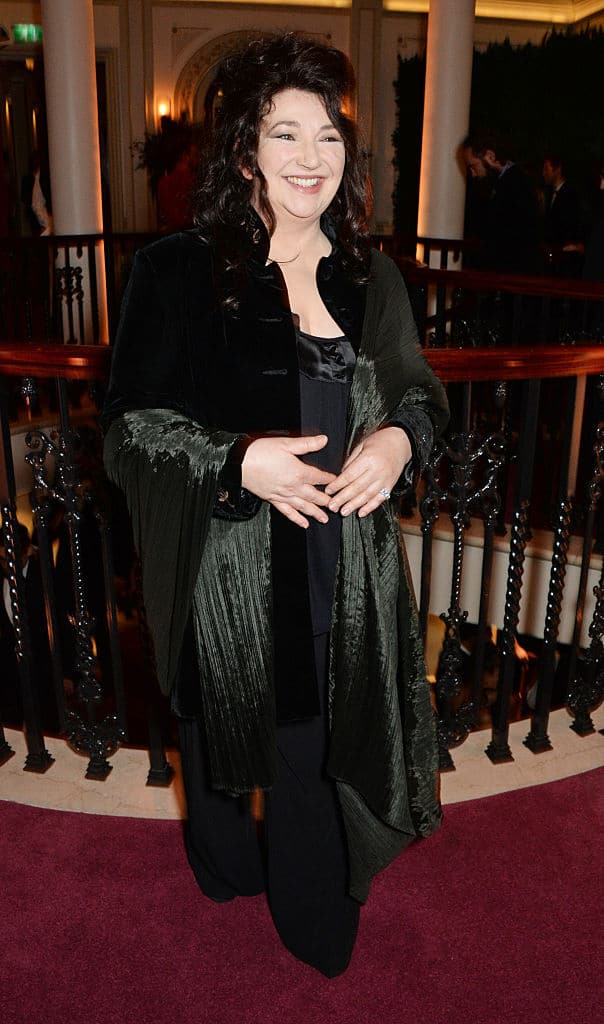 Kate Bush attends a champagne reception during the 60th London Evening Standard Theater Awards at the London Palladium on November 30, 2014. 