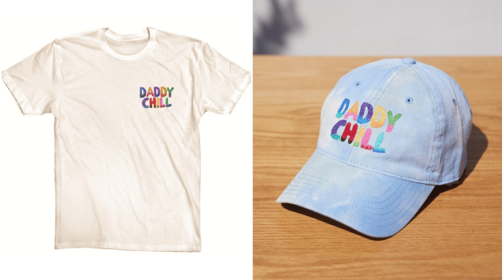 Dad Grass has released a "Daddy Chill" themed Pride collection.