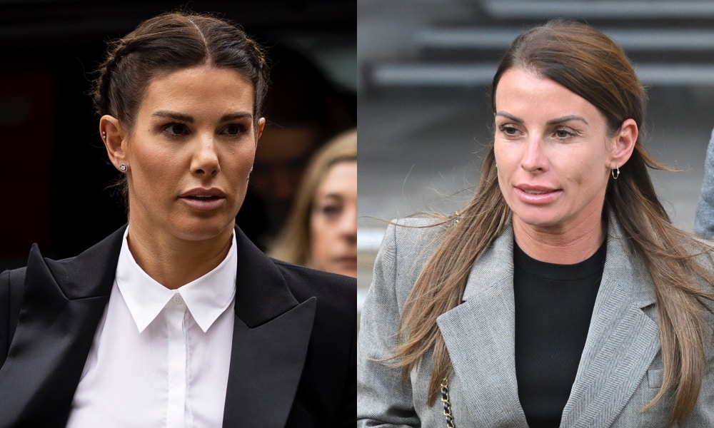Rebekah Vardy (left) and Coleen Rooney (right)