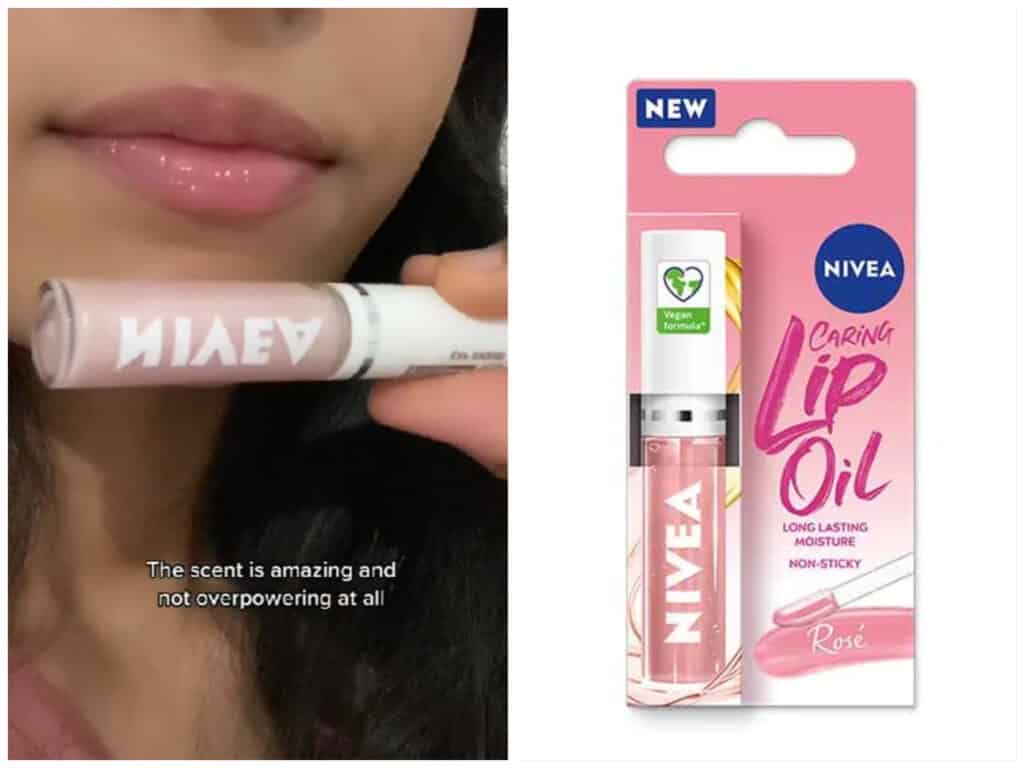 TikTok is loving this affordable lip oil from Nivea.