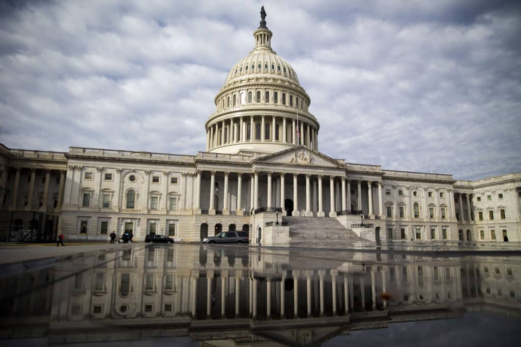 The U.S. Capitol building stands in Washington, D.C., U.S.