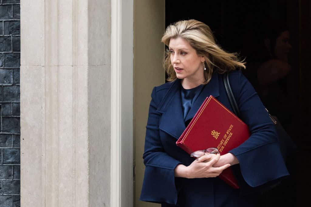 Penny Mordaunt leaves 10 Downing Street after the weekly Cabinet meeting on 11 June, 2019.