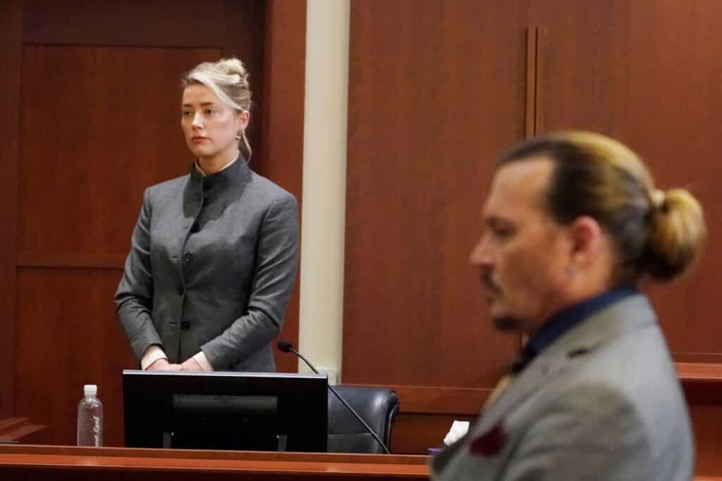 Amber Heard and Johnny Depp on trial at Fairfax County Circuit Court in Virginia
