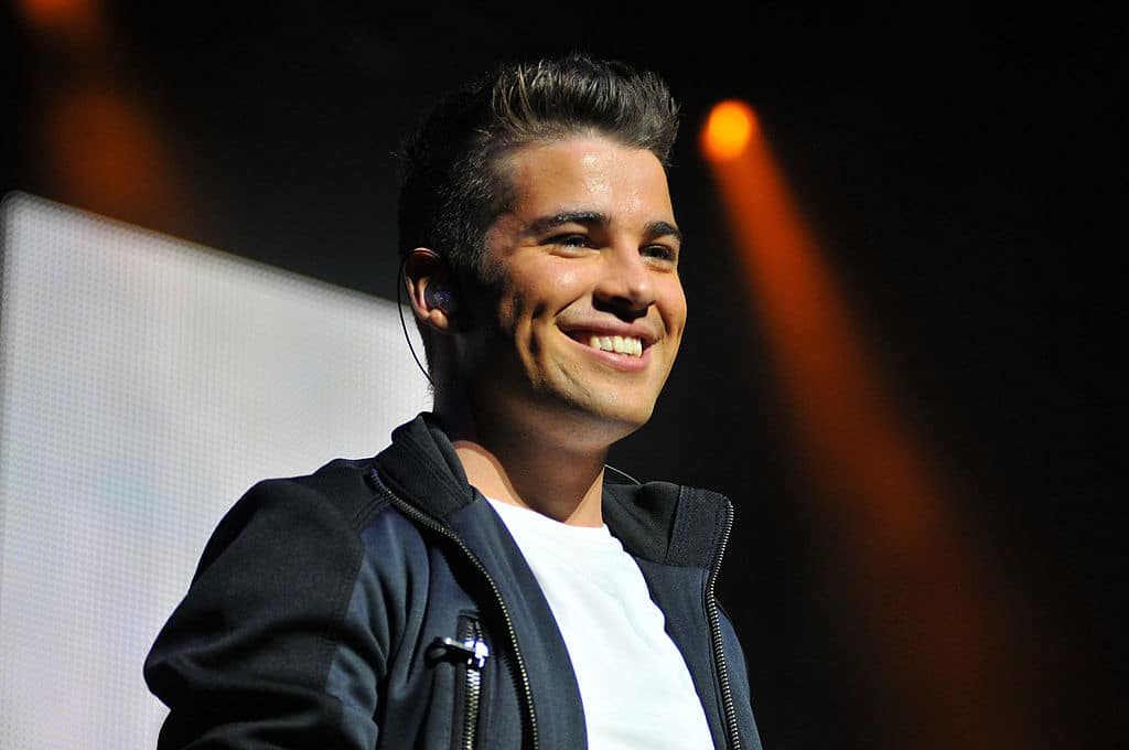 Joe McElderry performs on stage at the Royal Festival Hall on November 27, 2011. 